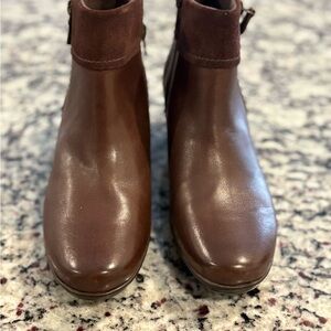 Clarks Brown Ankle Boots Never worn